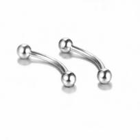 Paprastumas Titano Plieno Clicker Nosies Žiedas Cartilage Vyriškas Lūpų Labret Žiedas Septum Seksualus Tragus Besiūlis Ausies Stud Chirurginio Plieno Kūno Papuošalas 1.2*8+3mm #Ball 02 sidabras