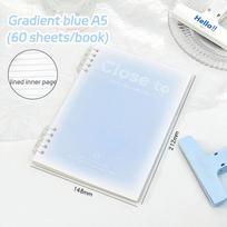 A5 Loose-Leaf Notebook Sheets Binder Lined Book Kawaii Note Set Stationery Office Supplies Writing white