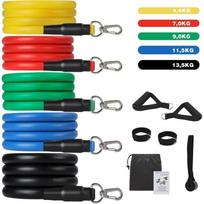 Pasipriešinimo juostos - ELASTIBAND - Fitneso rinkinys - Pridedami priedai - Unisex - Pradedantiesiems