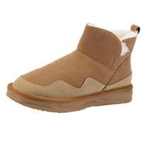 Sniego batai moterims žieminiai pliušiniai stori neslidūs šilti sniego medvilniniai batai plokščiu padu su moteriškais aulinukais Botas De Mujer žemi (1cm-3cm) 35