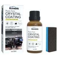 Plastics Parts Crystal Coating Plastics Trim Restorer For Cars Maintenance Agent Car Plastics Restorer Sponge Water D5H8 black