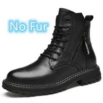 Fashion Men's Shoes Men Boots Chelsea Cowboy Sewing Genuine Leather Casual Platform Designer Luxury Work Safety Ankle Sneakers 38 black