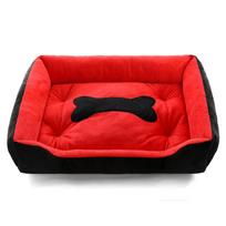 Winter Kennel Mat for Large  Medium and Small Pets  Warm Dog Bed  Thickened Cat Kennel and Kennel XS：50*36*14 red