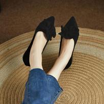 Fashion Shoes for Woman 2024 Office Women's Summer Footwear Pointed Toe Yellow Low Heel Elegant Fashion Trend on Promotion High Quality 35 juoda