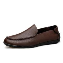Fashion British Style Massage Sole Park Walking Shoes Men's Commuting Driving Shoes Soft Sole Comfortable Business Loafers for Men's 45 juoda