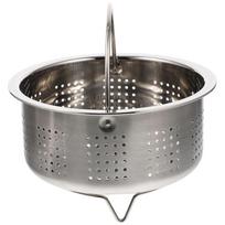 Stainless Steel Steamer Dumpling Food Steaming Rack Seafood Stockpot Holder Drainable Vegetable Practical black