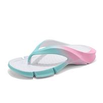 Fashion Flip-Flops for Men and Women Gradient Ultralight Slippers Summer Outdoor Beach Shoes Thick Sole Anti-Skid Comfortable Slides 44-45 pilka