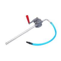Hand Transfer Pump Small Manual Transmission Pump Aluminum Alloy Lightweight Automotive Engine Oil Extractor Hand Crank Portable spain gray