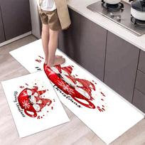 Christmas Themed Printed Floor Mat Doormat Area Rug Kitchen Mat for Living Room Bedroom Laundry Rooms Home Floor Decoration 40x60cm-16x24in