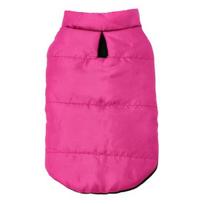 Dog Jacket Comfortable Soft Pet Cotton Coat Winter Pet Dog Clothes rožinė raudona spalva