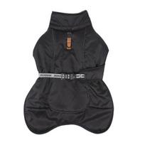 Dog Jacket with Tow Ring Reflective Strip Abdomen Tightened Soft Comfortable Windproof Thickened juoda