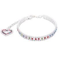 Stylish Anti-fade Lightweight Pet Necklace Dog Fine Workmanship Bling Collars Glitter Cat Decor white