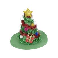 Dog Christmas Hat Adjustable Super Soft 3D Cartoon Ornament Allergy Free Non-Fading Xmas Tree brown