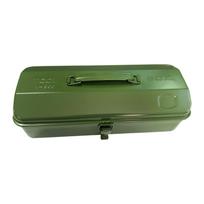 Iron Tools Box Portable Lockable Electrician Workshops Lock Buckle Tool Chest Tool Case žalia