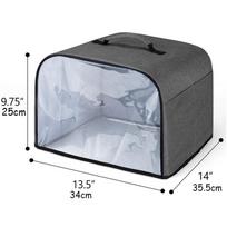 Simple Oxford Cloth Toaster Cover Multifunctional Durable Oven Hood For Home Kitchen gray