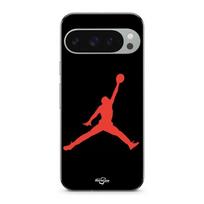 Coque pour Google Pixel 9 Pro Jordan logo 23 nike basketball couleur rouge juoda