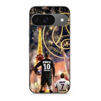 Case - MANIACASE - Google Pixel 9 - Silicone - Soft - Neymar Mbappé Christmas juoda
