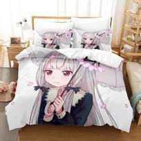Ms. Vampire Who Lives in My Neighborhood Bedding Set Single Twin Full Queen King Size Bed Set Adult Kid Bedroom Duvetcover Sets 70x133cm 2pcs