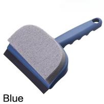 Double Sided Household Window Cleaner Tile Bathroom Cleaning Brush Window Scraper Cleaning Mirror Tool mėlyna