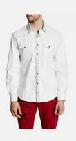 100%Lambskin White Shirt Formal Stylish Men Casual Handmade Pure Leather Classic S balta