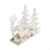 Candle Holder for Christmas Candelabra Display Stand Celebrations And Gifts Elk Style white