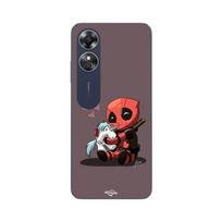 Coque Oppo A17 Bébé Deadpool avec Licorne Maniacase juoda