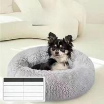 Cat Kennel  Winter Round Plush Thickened Mat  Cat Room  Four-season Universal Pet Supplies S black
