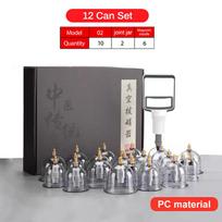 12/24pcs Vacuum Cupping Chinese Medicine Relaxed Body Lose Weight And Relieve Fatigue Full Body Massage Physiotherapy Instrument gray