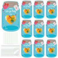Candy Cards With Drifting Bottle Shaped Cards For Valentine's Day Party Gift Exchange Gift Decoration One Size mėlyna
