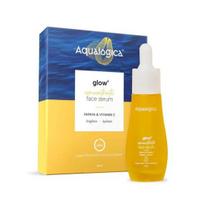Aqualogica Glow+ koncentratas su vitaminu C veido serumas su hialurono rūgštimi, vitaminu C ir papaja - švytėjimo serumas vyrams ir moterims | švytinti oda