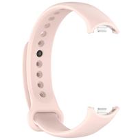 Suderinamas dirželis Xiaomi Mi Band 9 & 8 NFC išmaniai sportinei apyrankei - Silikoninė metalinė jungtis rožinė