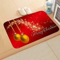 40x60cm Doormat Flannel Floor Mat Merry Christmas Home Entrance Door Mat Anti Slip Floor Rug For Living Room Bathroom Kitchen 40x60cm