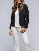 Genuine Soft Black Suede Leather Shirt for Women Casual New Handmade Stylish S juoda