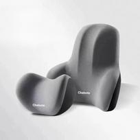 Memory Foam Car Neck Pillow Cushion Vehicle Head Pillow Seat Headrest Lumbar Support for Car Auto Lumbar Cushion pilka spalva