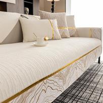 Rudens namų neslystantis kratinys sofa pagalvėlė sofos užvalkalai kilimėlis Šenilinis dangtelis Funda sofos kilimėlis 70X70 beige