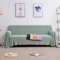 Solid Color Lazy People Couch Cover Comfort Sofa Towel Blanket for Living Room Universal Anti Cat Scratch Sofa Protection Cover 90x90
