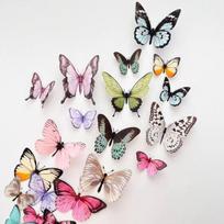 3D „Butterfly“ nuotraukų sieninė veltinio lenta – lipni „pasidaryk pats“ namų dekoro skelbimų lenta 1 butterfly white