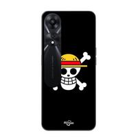 Case for Oppo A78 5G One Piece Pirate Flag Rap and Straw Hat juoda