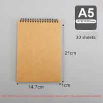A3/A4/A5/8k/ Eskizų knygelė Storas popierius 160 GSM Sąsiuvinis tapybai DIY Kūrybinė praktika Piešimas Meno mokyklos reikmenys beige