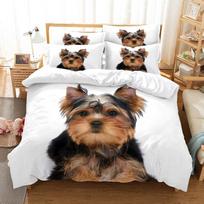 Siberian Husky Bedding Set Duvet Cover Set 3d Bedding Digital Printing Bed Linen Queen Size Bedding Set Fashion Design EU single(135x200cm) gray