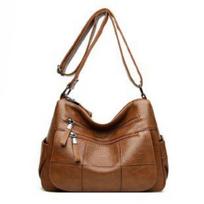 Madingas moteriškas pečių krepšys Minkštas PU krepšys Mother Bag Kasdienis Skew Bag Crossbody krepšys One Size juoda