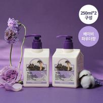 Milk Baobab Perfume Body Lotion Baby Powder Double Special (250ml+250ml) white