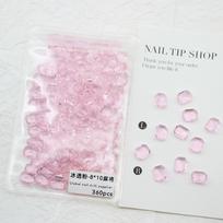 A Whole Pack Of 720 Ice-Through Powder Crystal Pointed Bottom Diamond Size Love Crooked Heart Nail Art Jewelry white