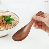 Medinis šaukštas ilga rankena trumpa rankena sriubos šaukštas korėjietiška virtuvė gaminimas japoniški virtuvės reikmenys ramen šaukštas 1pcs