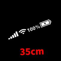 Automobilio priekinio stiklo lipdukai WiFi signalo galią atspindintys lipdukai ant automobilio mobiliojo telefono piktograma Automobilių lipdukai Automobilių išorės dekoro priedai CHINA white