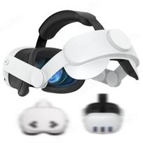 Patogus galvos dirželis Meta Quest 3S ir Quest 3 VR šalmui Sumažina spaudimą Reguliuojamas elitinis dirželis Meta Quest3 priedams