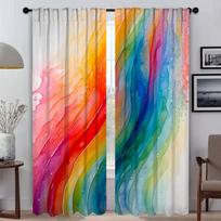 Laimingas dopamino tiulis miegamajam, namų interjero užuolaidos svetainei, užuolaidėlės, pertvara, langų užuolaidos, 2 vnt., kamera W50xH70cmx2pcs-CL blue