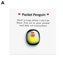 A Little Pocket Penguin Hug Mini Cute for Husband Birthday Gifts for Girlfriend Cute Father's Day Cards