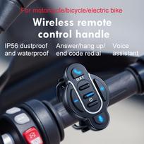 Universalus išmanusis Bluetooth 5.4 nuotolinio valdymo pultas, vandeniui atsparus belaidis medijos valdiklis šalmui, ausinei, motociklui, dviračiui, vairo rankenai CHINA