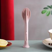 3 in 1 Portable Cutlery Knife Fork Spoon Set Japan Style Eco-friendly Dinnerware Student Travel Dinnerware Set Kitchen Tableware